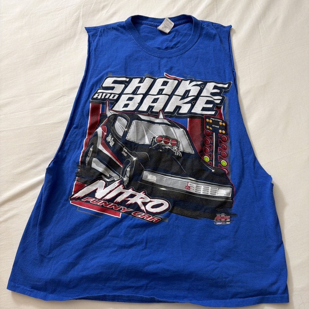 2019 Nascar Dodge Motorsports Racing Sleeveless Shirt Cut Off‎ Tshirt Large Gym